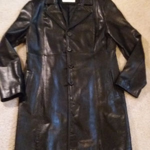 Jones of New York Beautiful Black Leather Coat